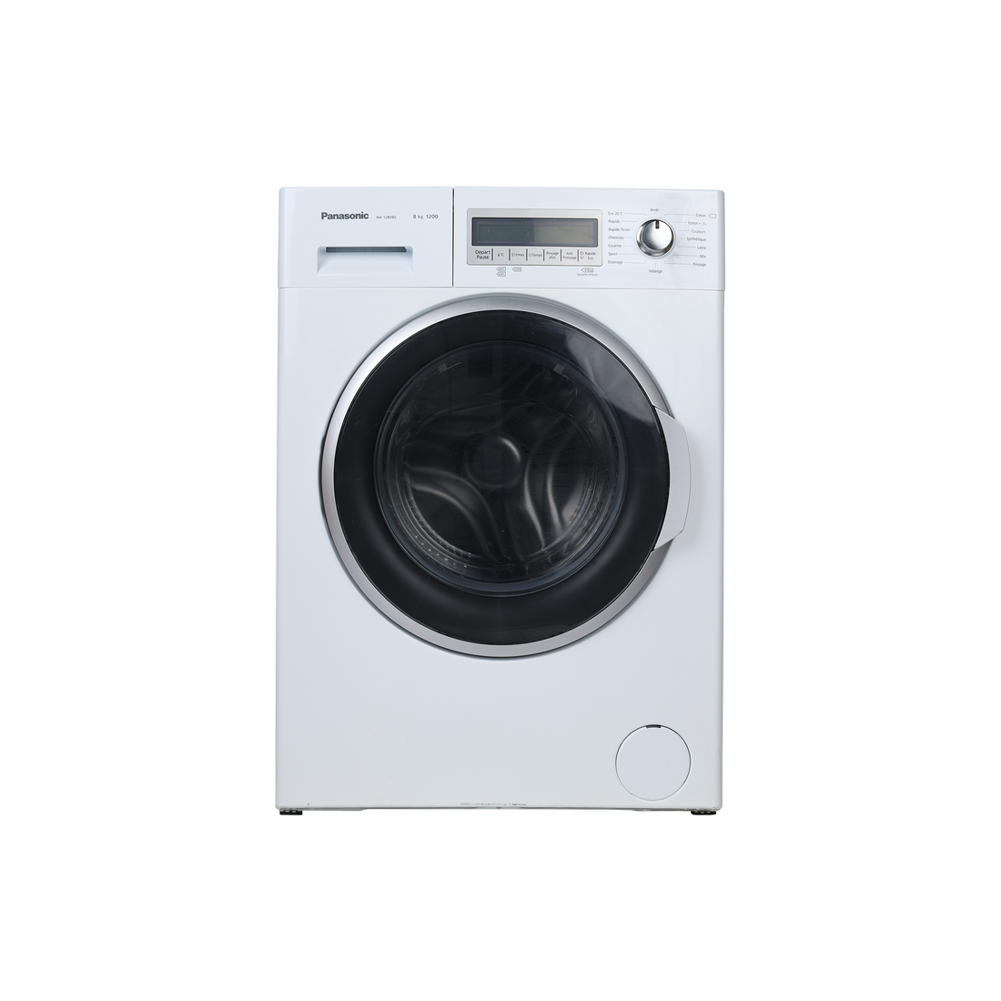 Lave-Linge Hublot 8 kg Reconditionné PANASONIC NA-128VB5WFR : vue de face