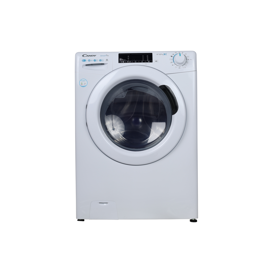 Lave-Linge Sechant 8 kg Reconditionné CANDY CSOW4855TWE/1-S : vue de face