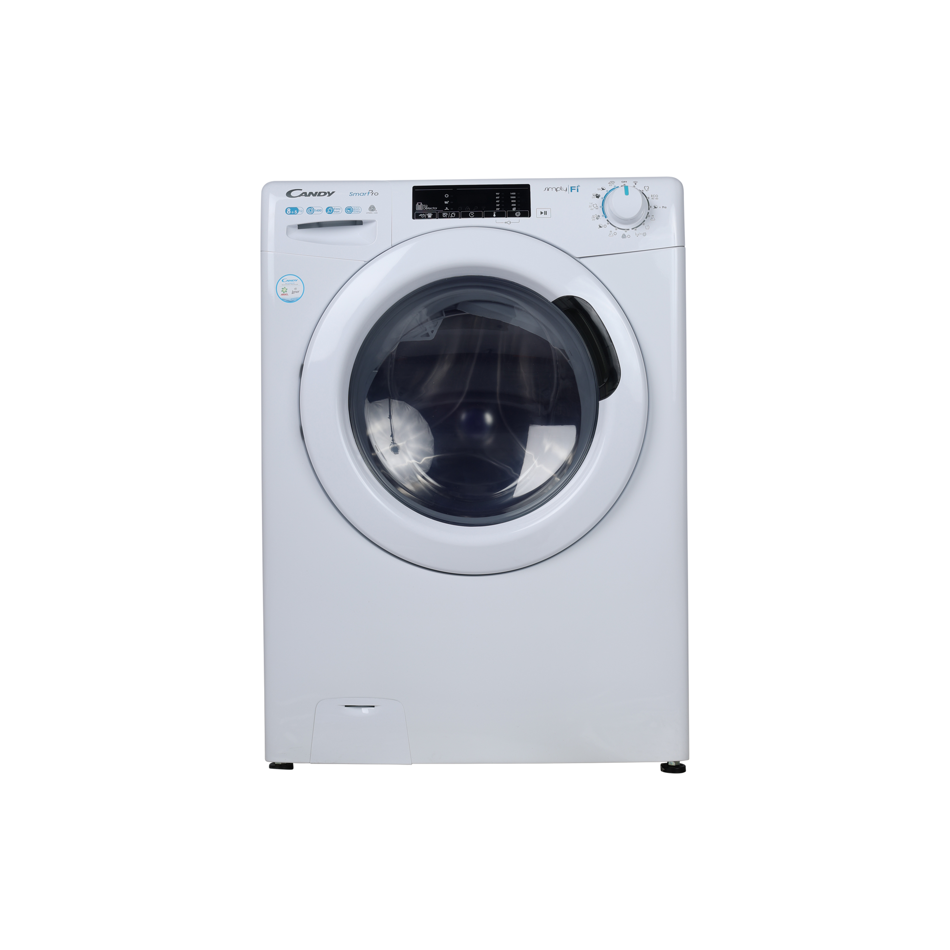 Lave-Linge Sechant 8 kg Reconditionné CANDY CSOW4855TWE/1-S : vue de face