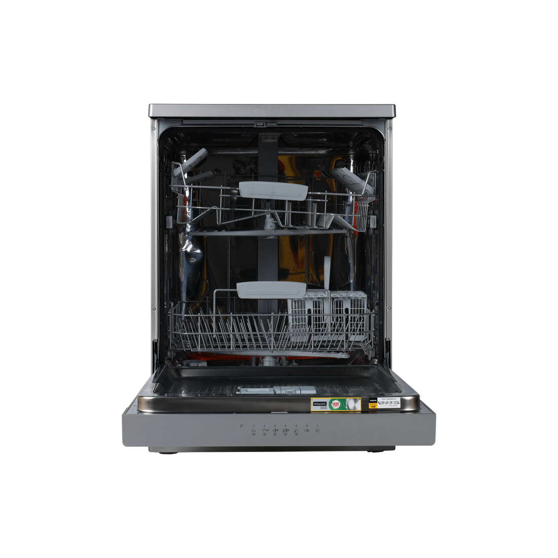 Lave-Vaisselle Pose Libre 14 Cvts Reconditionné HOTPOINT HFC3C33WX : vue de l'intérieur