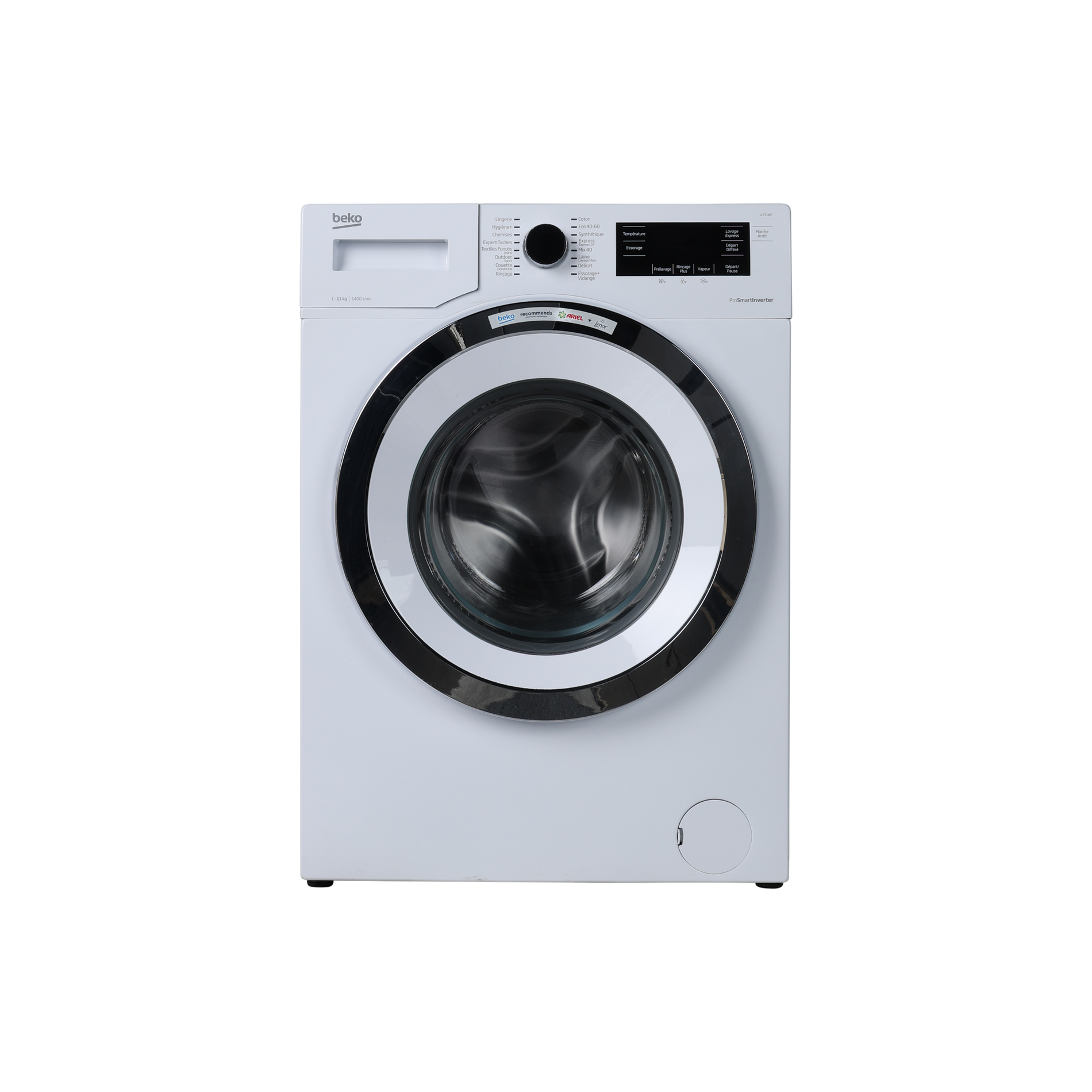 Lave-Linge Hublot 11 kg Reconditionné BEKO LLF11W2 : vue de face