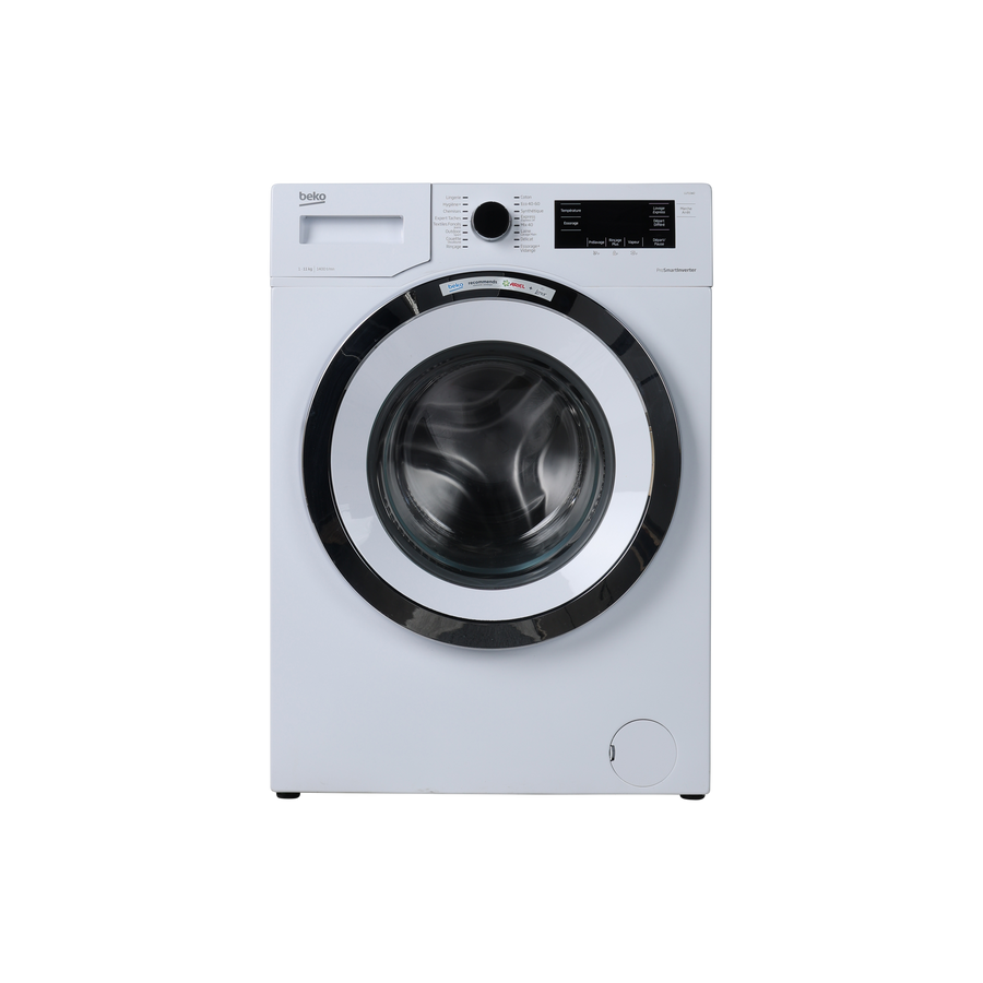 Lave-Linge Hublot 11 kg Reconditionné BEKO LLF11W2 : vue de face