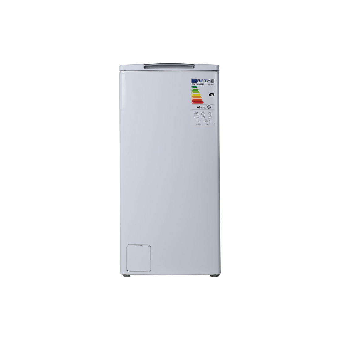 Lave-Linge Top 7 kg Reconditionné SCHNEIDER SCLLT712D3 : vue de face