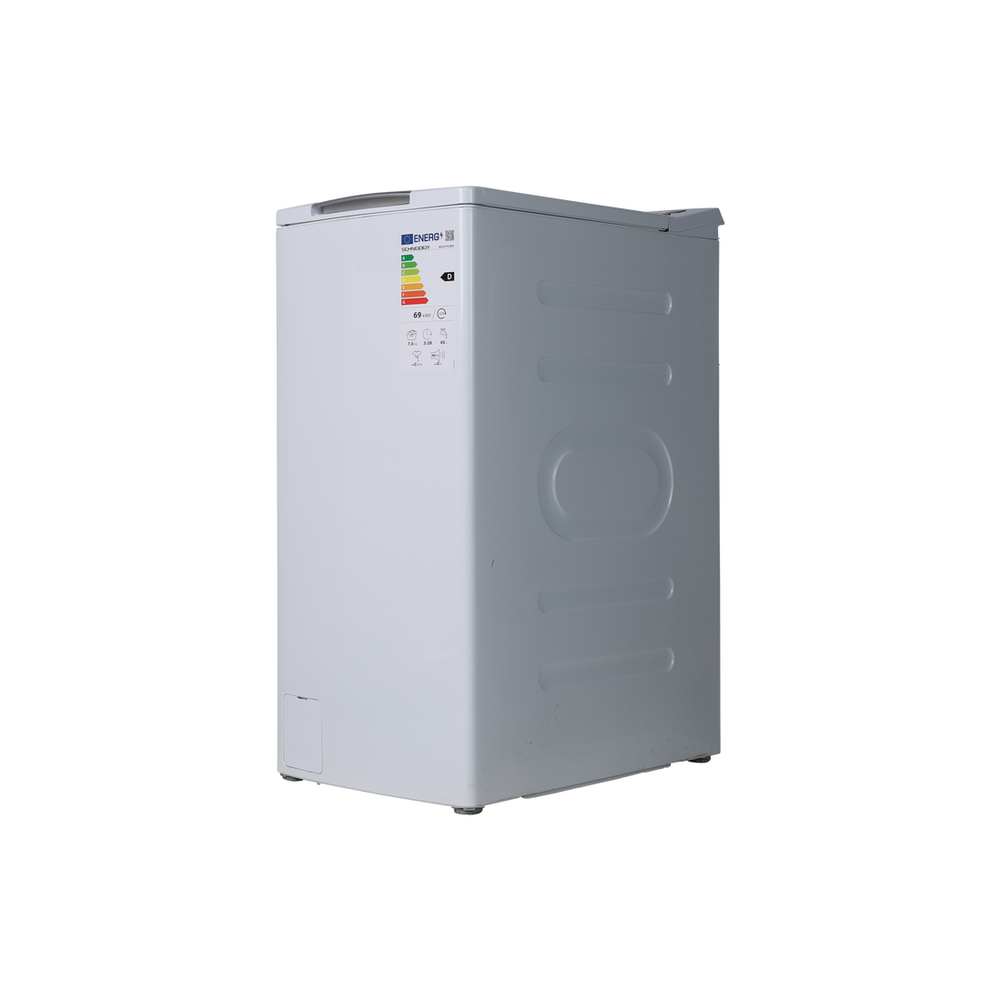 Lave-Linge Top 7 kg Reconditionné SCHNEIDER SCLLT712D3 : vue du côté gauche