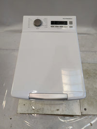 Lave-Linge Top 7 kg Reconditionné SCHNEIDER SCLLT712D3 : vue du haut ouverture et commandes
