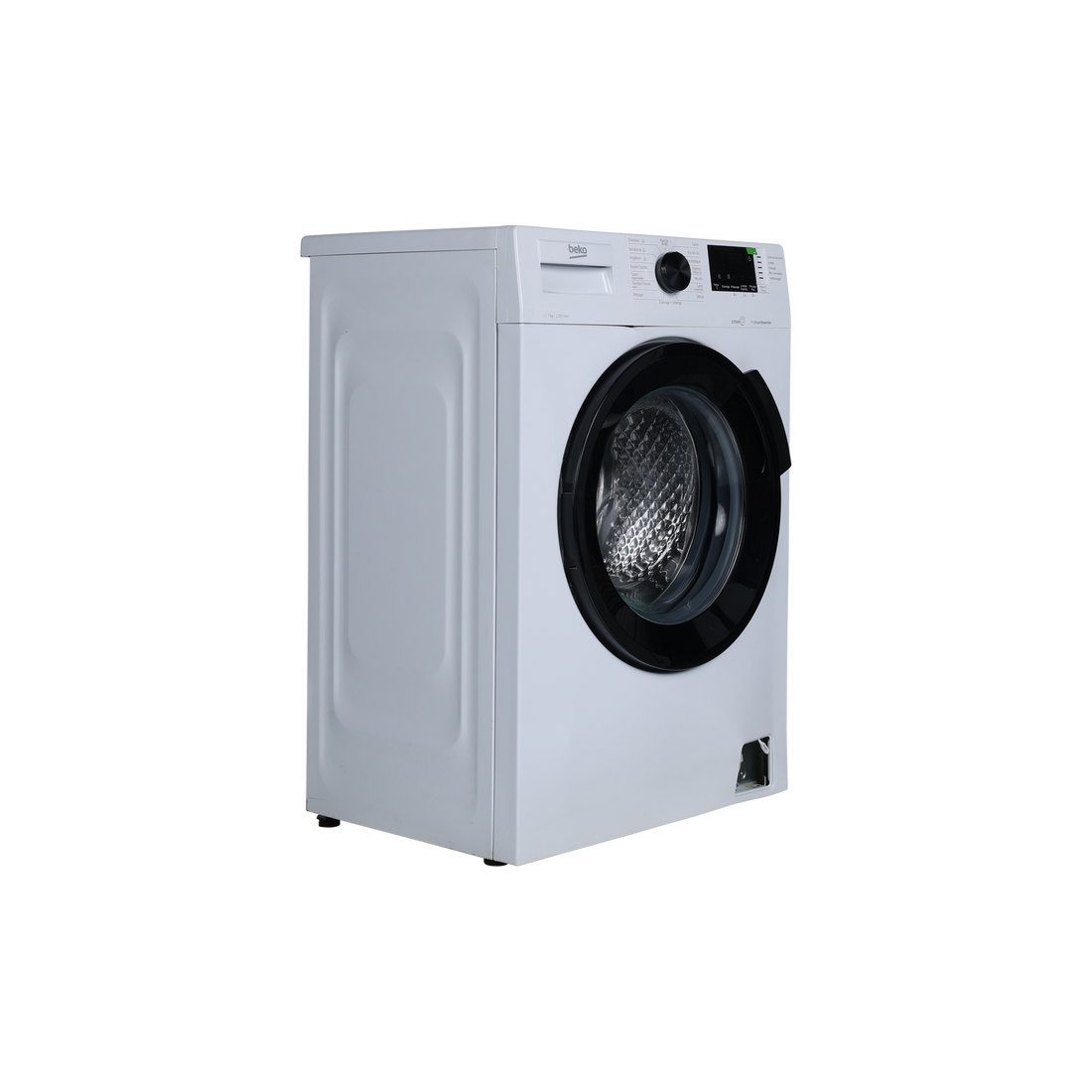 Lave-Linge Hublot 7 kg Reconditionné BEKO DWUE7222B0WS : vue du côté gauche