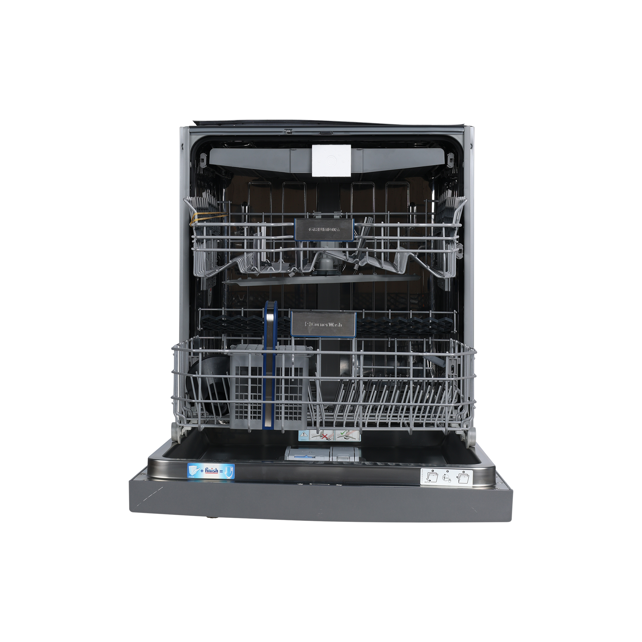 Lave-Vaisselle Encastrable 16 Cvts Reconditionné GRUNDIG GNUP4620XC : vue de l'intérieur