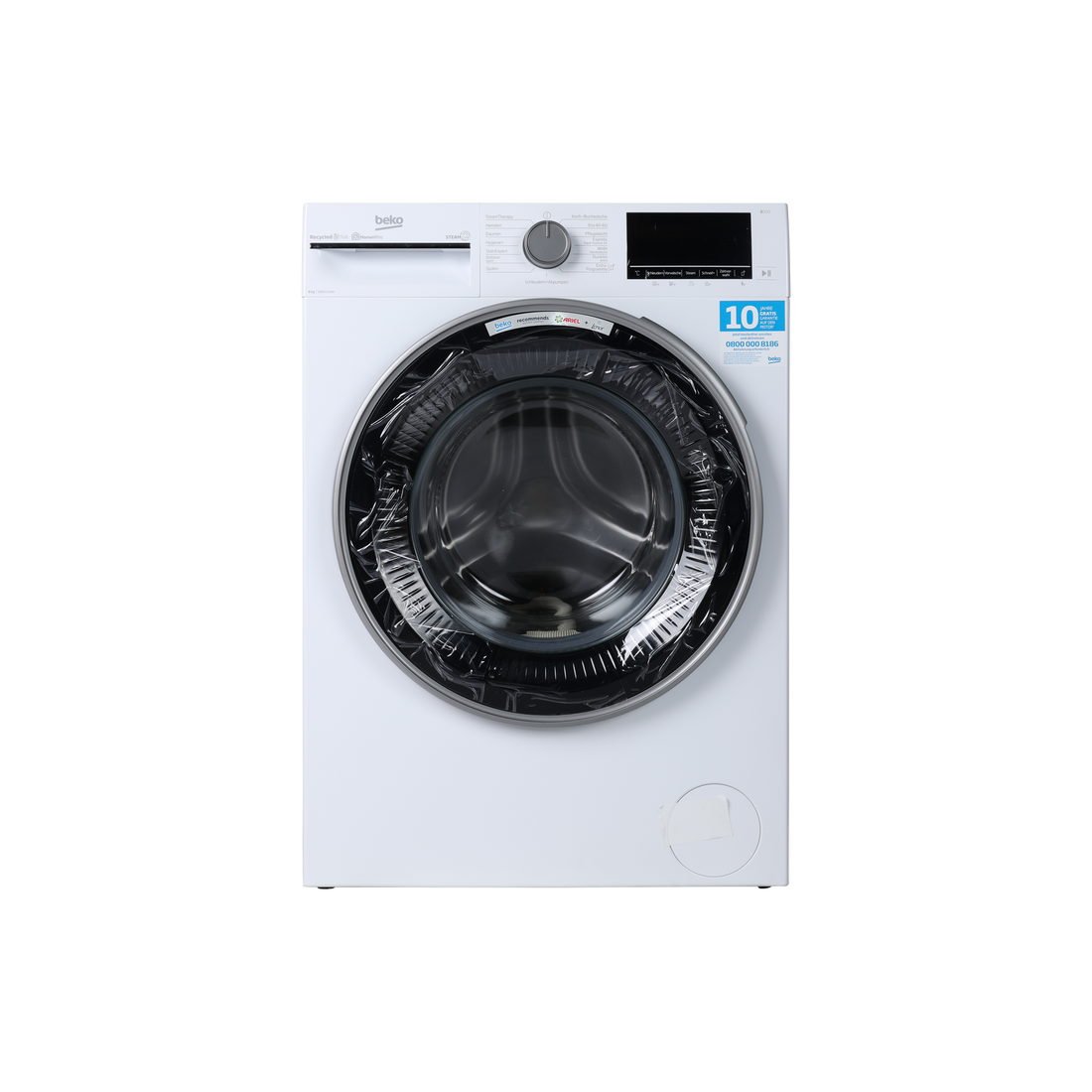 Lave-Linge Hublot 8 kg Reconditionné BEKO B3WFU58415W1 : vue de face