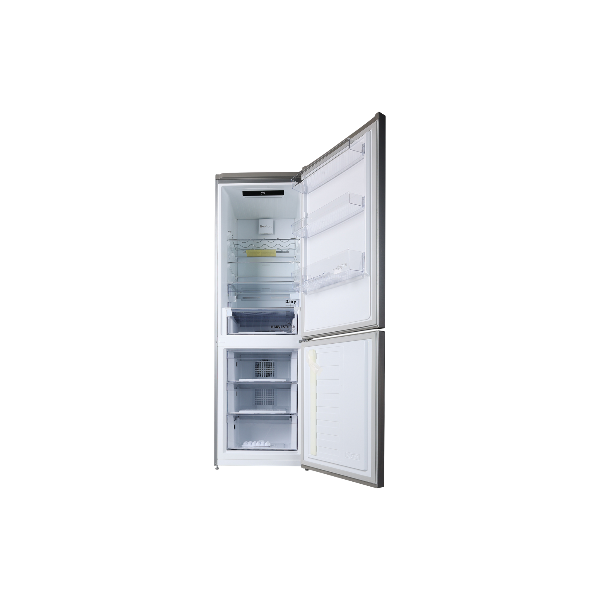 Réfrigérateur Avec Congélateur 215 L Reconditionné BEKO RCNE366E60ZXBN : vue de l'intérieur