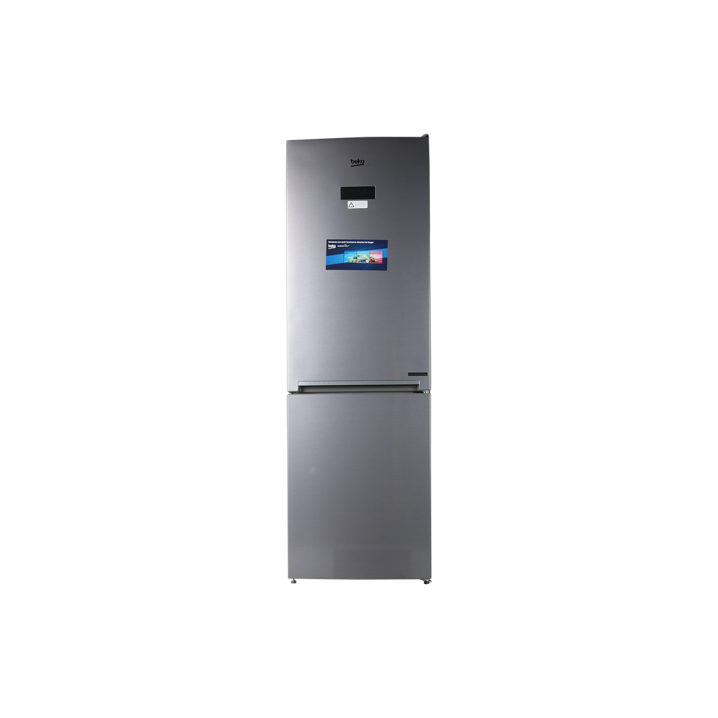Réfrigérateur Avec Congélateur 215 L Reconditionné BEKO RCNE366E60ZXBN : vue de face