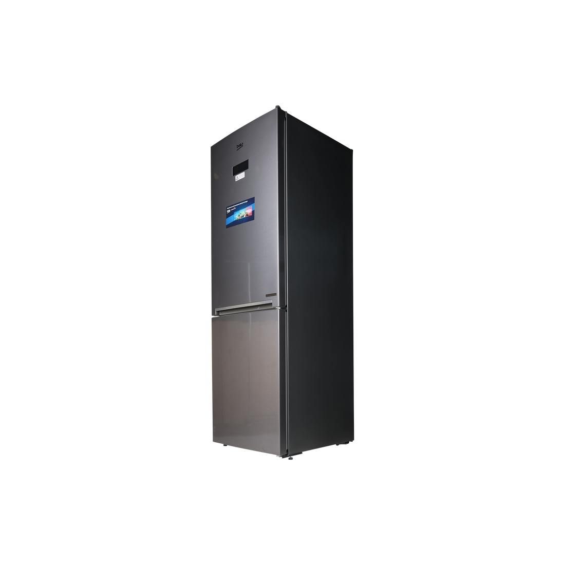 Réfrigérateur Avec Congélateur 323 L Reconditionné BEKO RCNE366E60ZXBN : vue du côté gauche