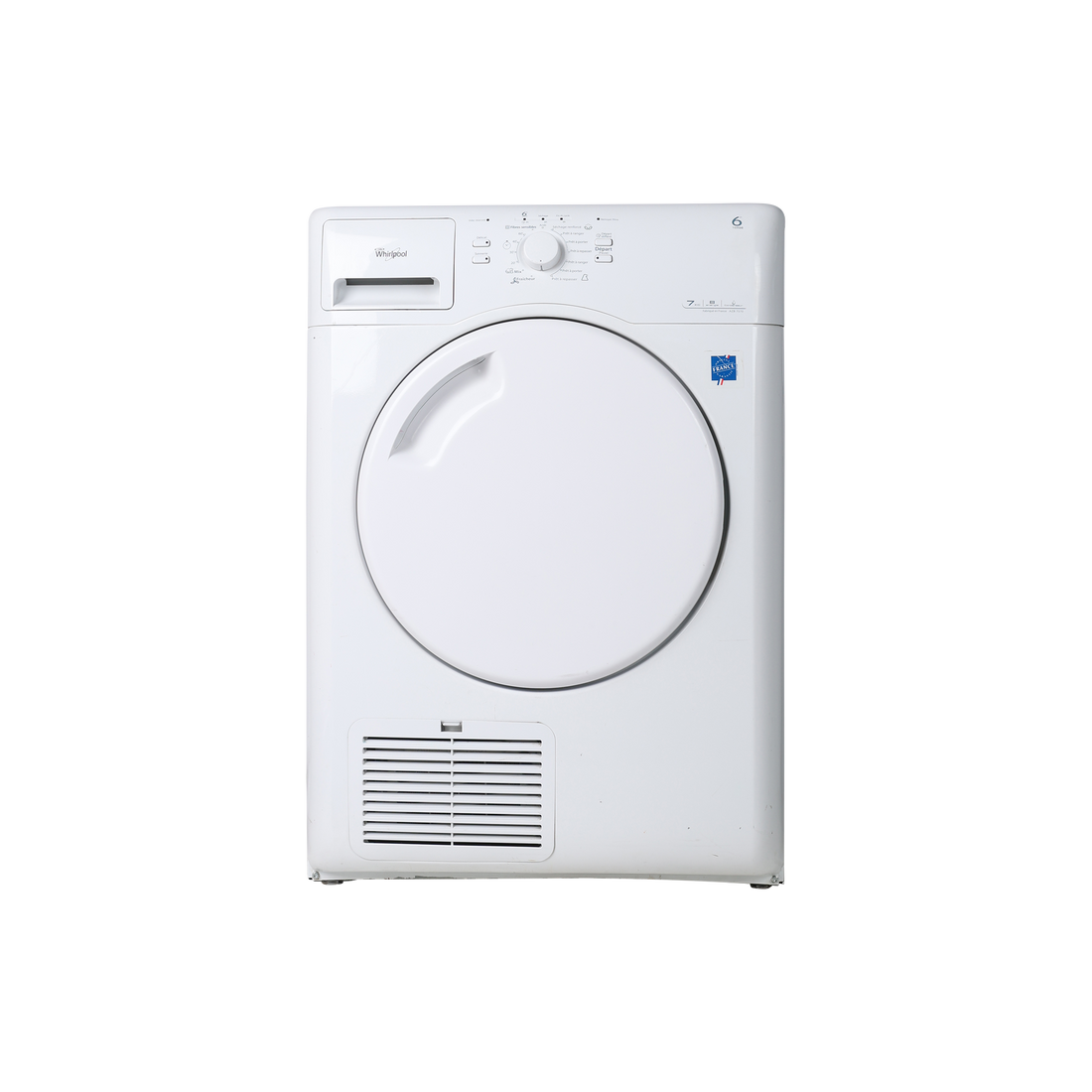 Seche-Linge Condensation 7 kg Reconditionné WHIRLPOOL AZB 7570 : vue de face