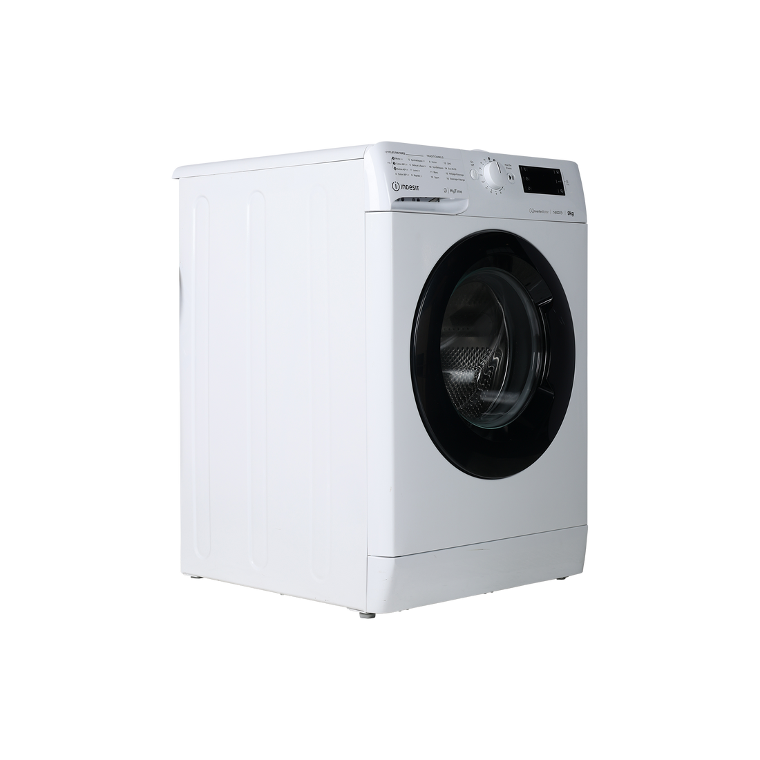 Lave-Linge Hublot 9 kg Reconditionné INDESIT MTWED91495WKFR : vue du côté droit