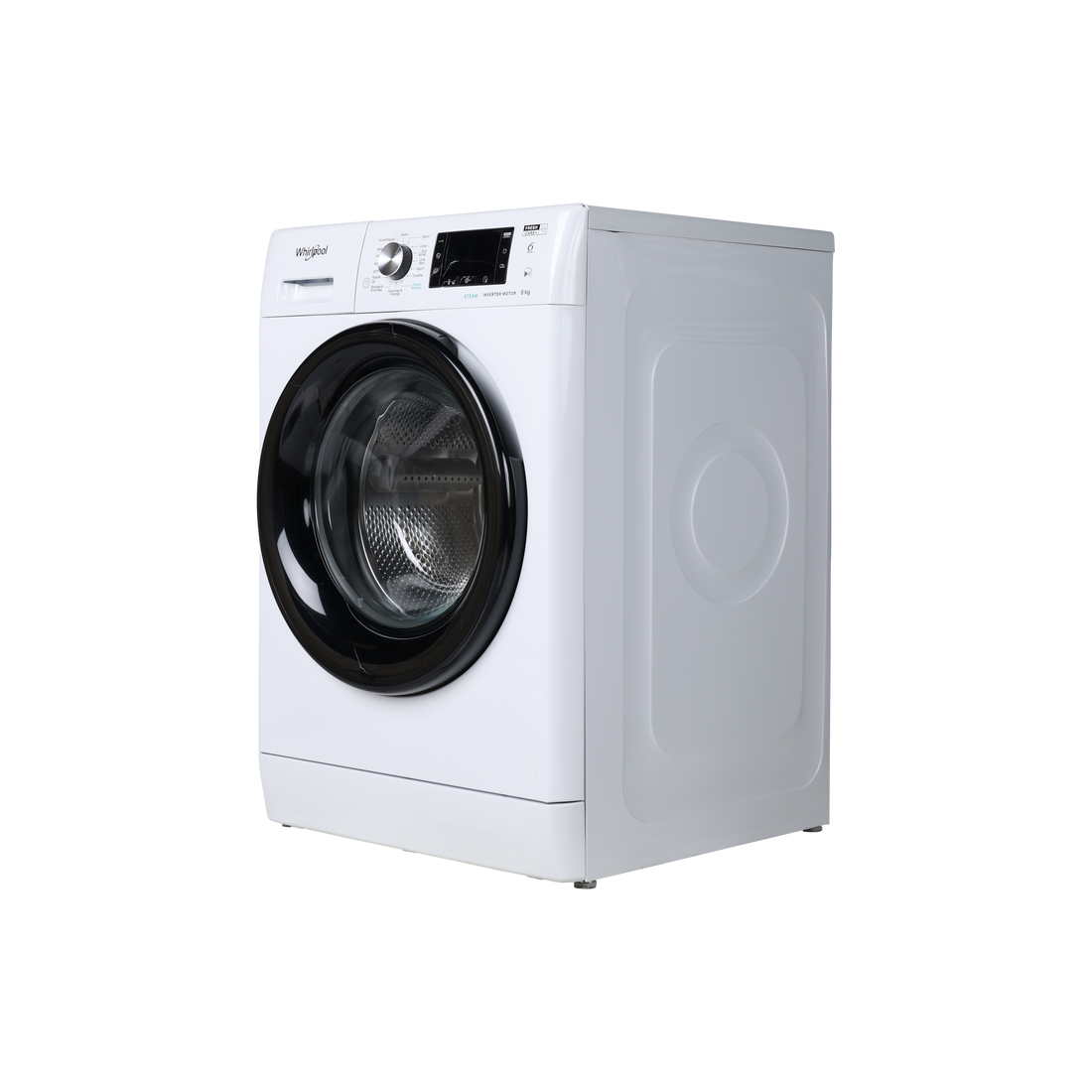 Lave-Linge Hublot 8 kg Reconditionné WHIRLPOOL FFD8458BVFR : vue du côté gauche
