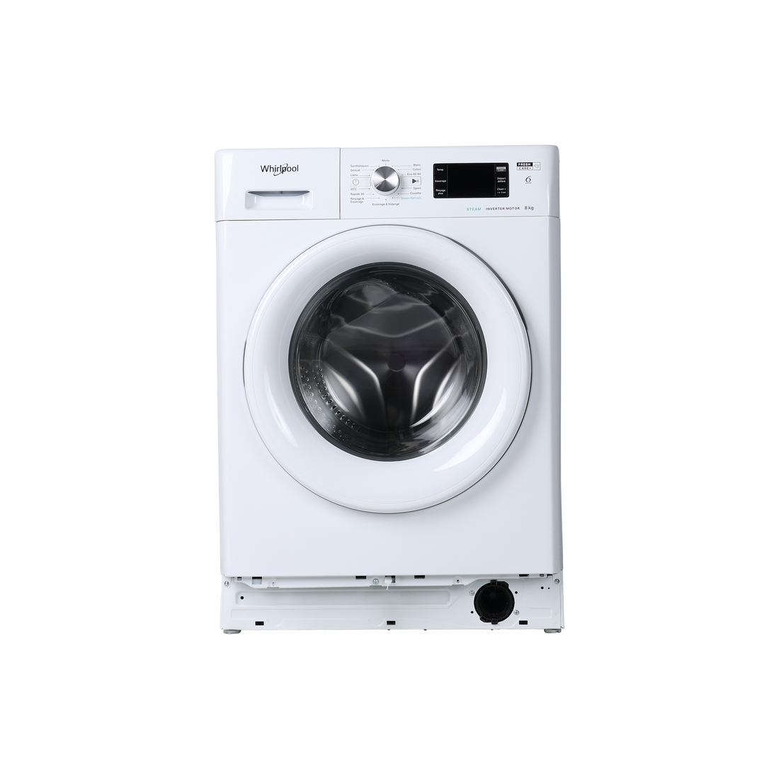 Lave-Linge Hublot 8 kg Reconditionné WHIRLPOOL FFBS8469WVFR : vue de face