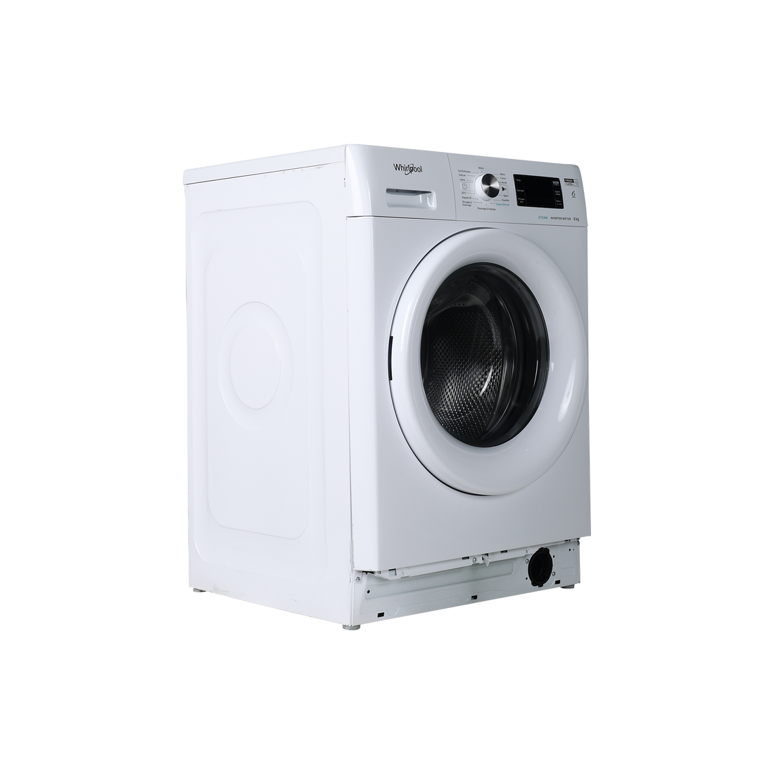 Lave-Linge Hublot 8 kg Reconditionné WHIRLPOOL FFBS8469WVFR : vue du côté gauche