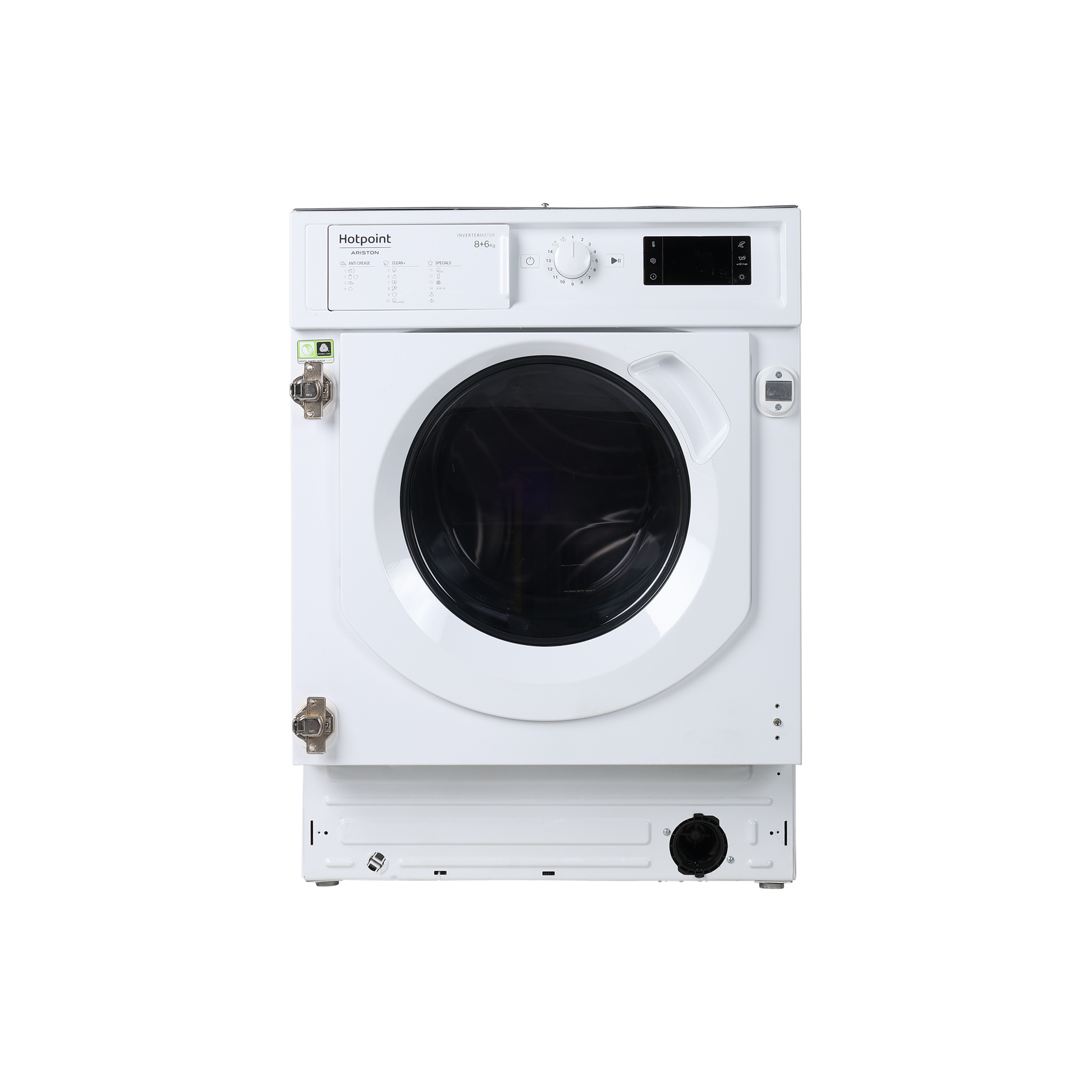 Lave-Linge Sechant 8 kg Reconditionné HOTPOINT BI WDHG 861484 EU : vue de face