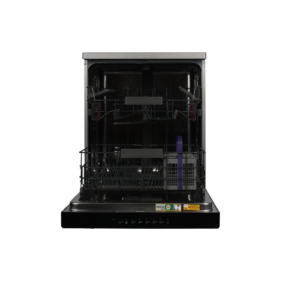 Lave-Vaisselle Pose Libre 14 Cvts Reconditionné WHIRLPOOL WFC3C24X : vue de l'intérieur