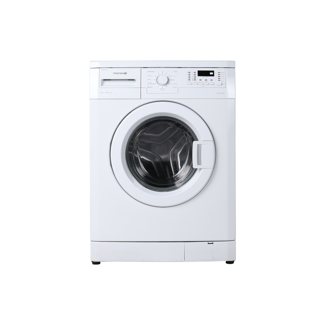 Lave-Linge Hublot 6 kg Reconditionné ESSENTIEL B ELF 614D4 : vue de face