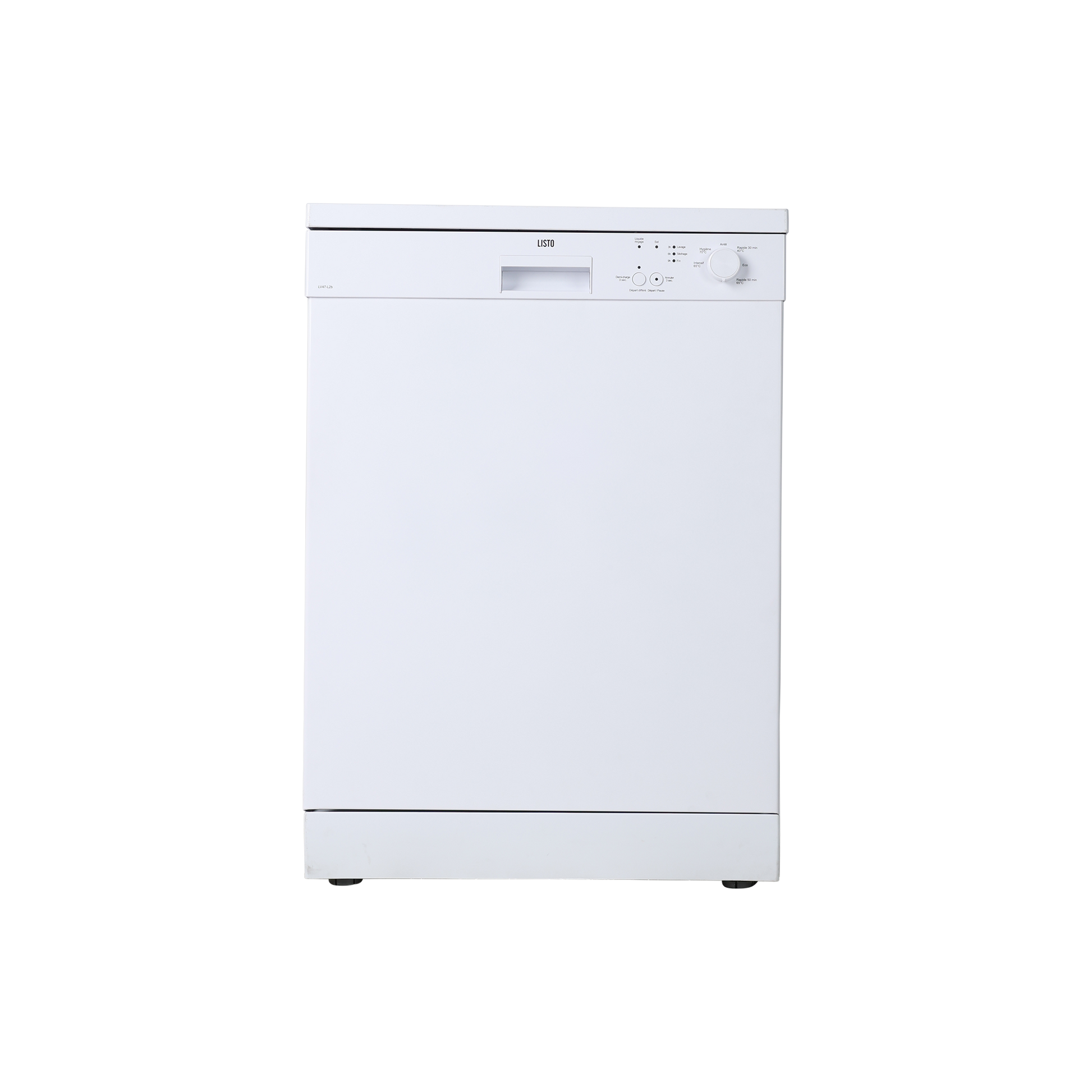 Lave-Vaisselle Pose Libre 12 Cvts Reconditionné LISTO LV47-L2B : vue de face
