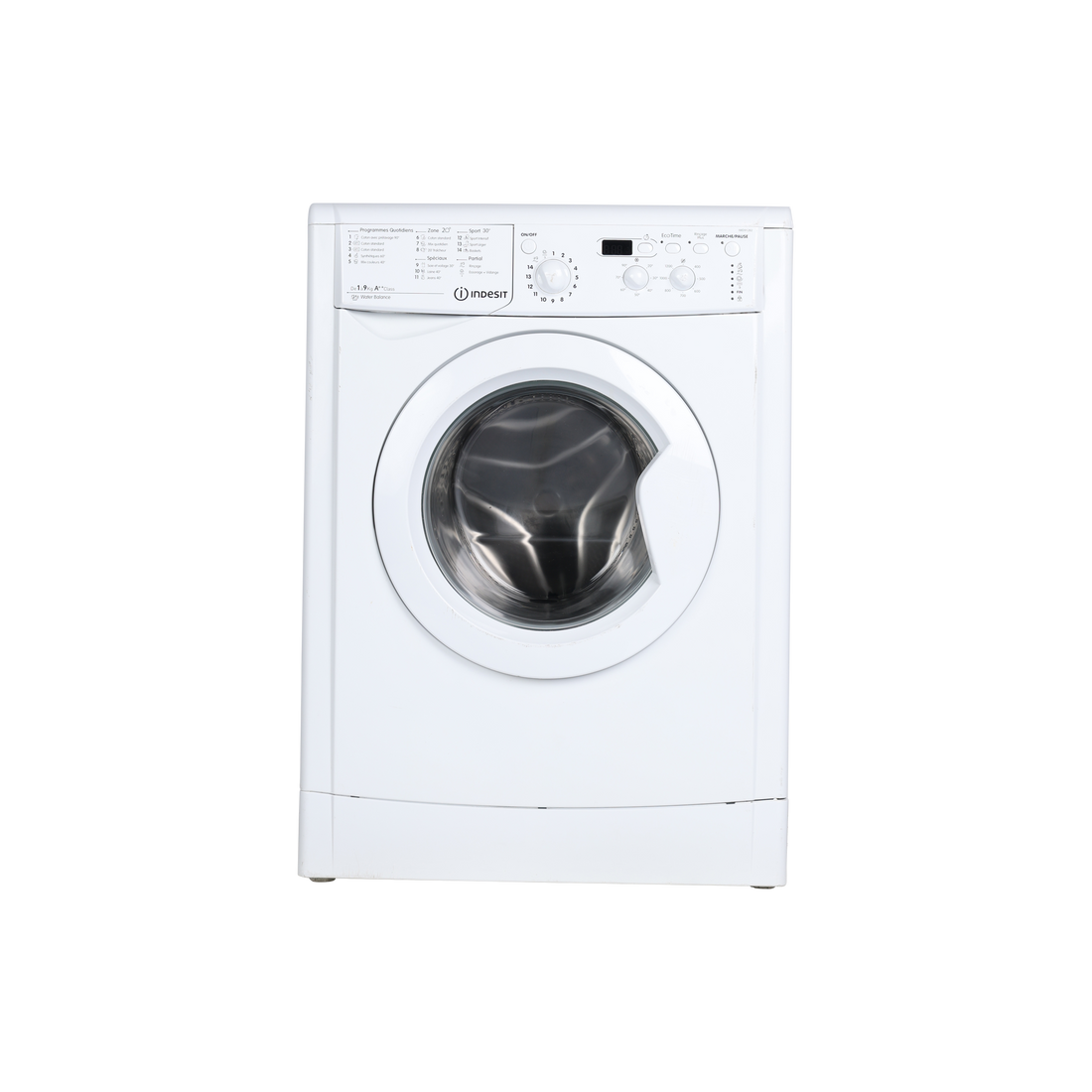 Lave-Linge Hublot 9 kg Reconditionné INDESIT IWD 91282C FR : vue de face