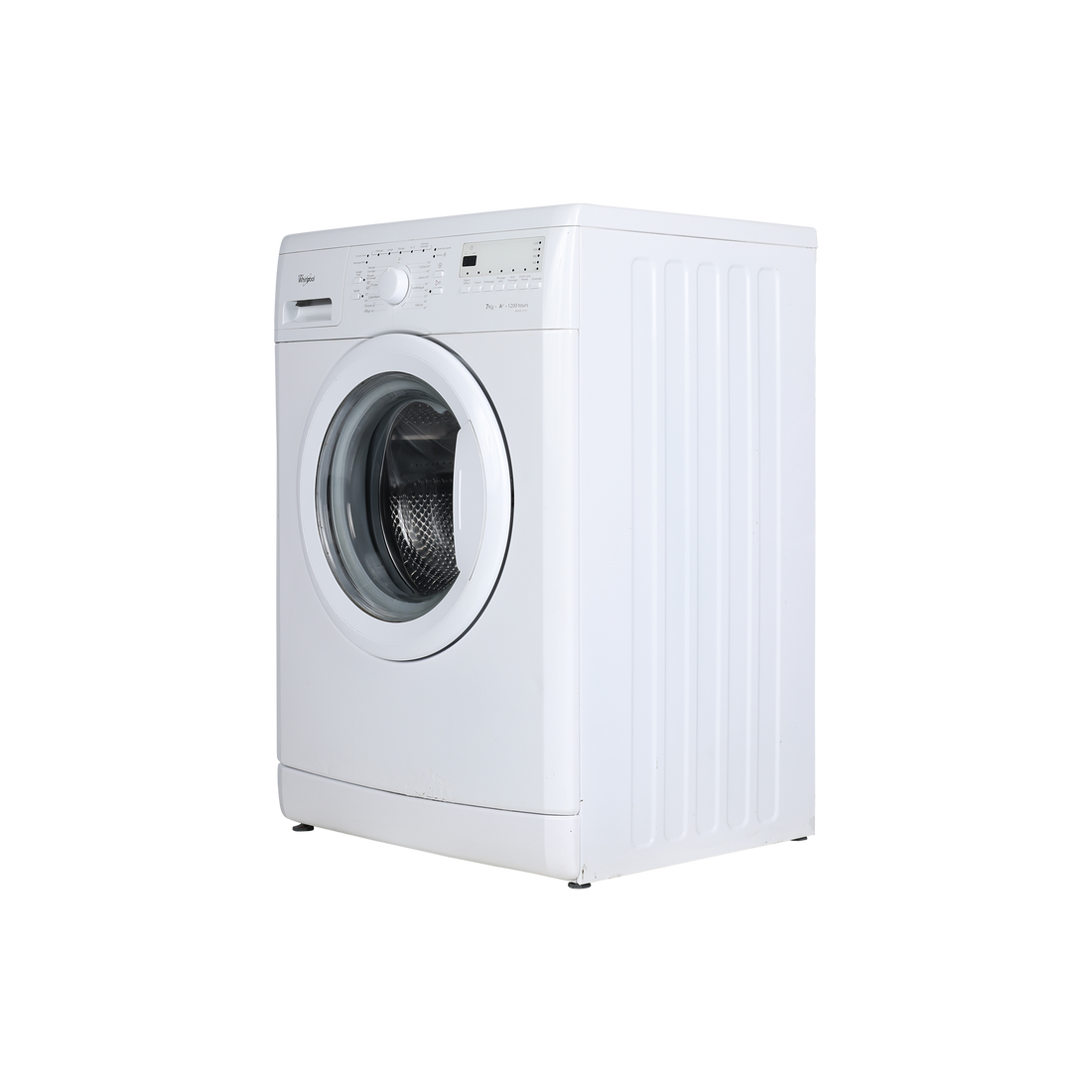 Lave-Linge Hublot 7 kg Reconditionné WHIRLPOOL AWOD 2721 : vue du côté gauche