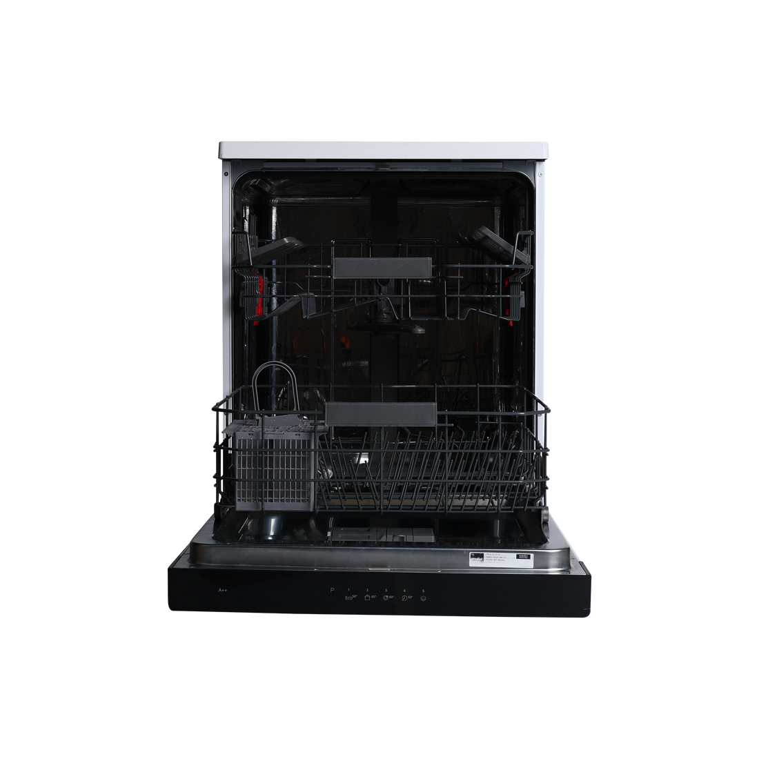 Lave-Vaisselle Pose Libre 14 Cvts Reconditionné WHIRLPOOL OWFC3C26 : vue de l'intérieur