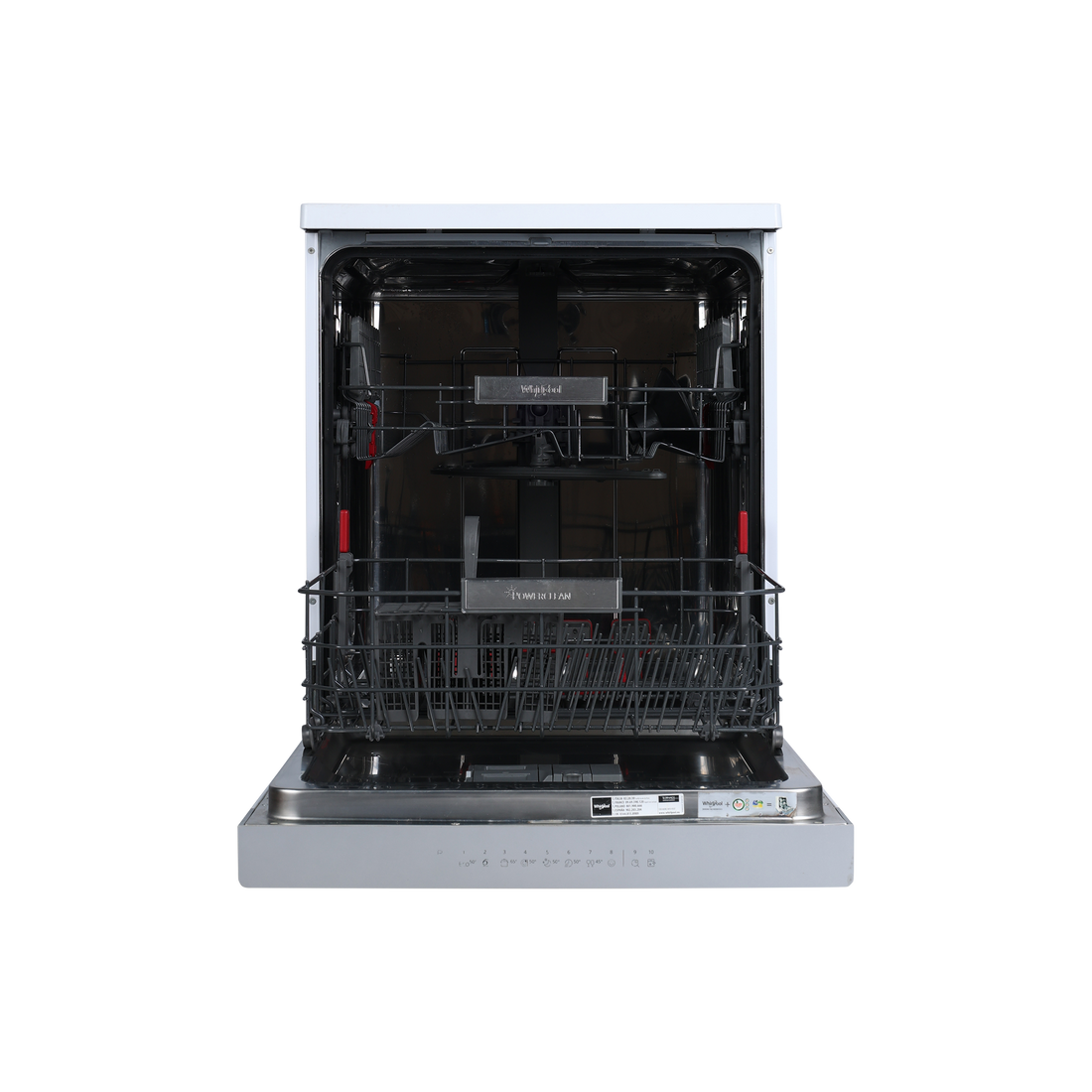 Lave-Vaisselle Pose Libre 14 Cvts Reconditionné WHIRLPOOL WFO3T321P : vue de l'intérieur