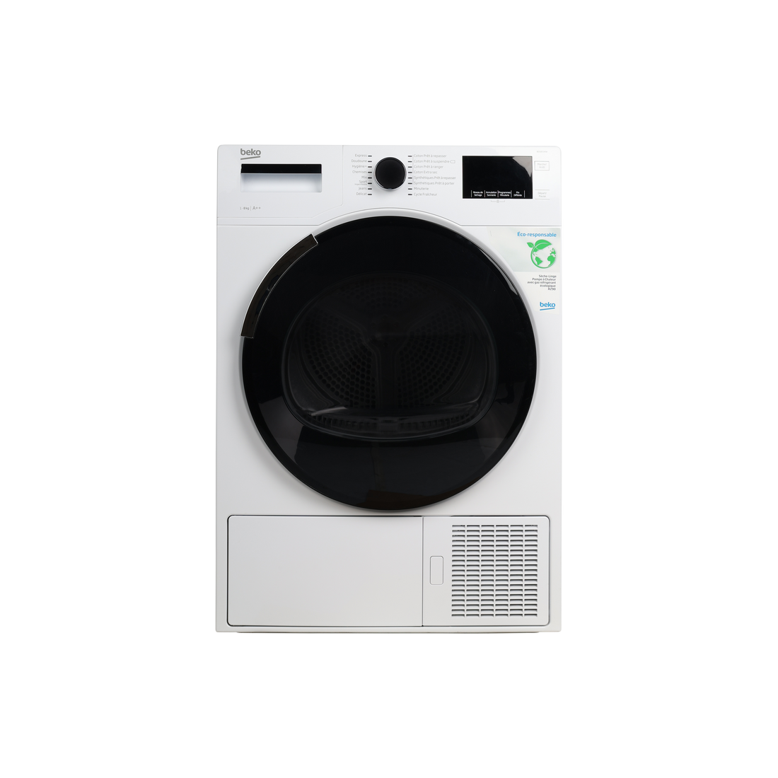 Seche-Linge Pompe À Chaleur 8 kg Reconditionné BEKO BDS8534W : vue de face