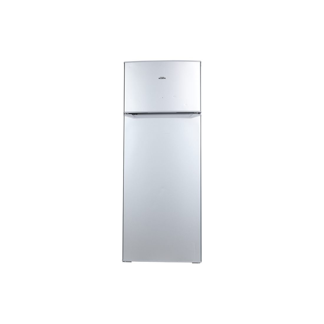 Réfrigérateur Avec Congélateur 212 L Reconditionné VALBERG 2D 212 A+ SHOC SILVER : vue de face