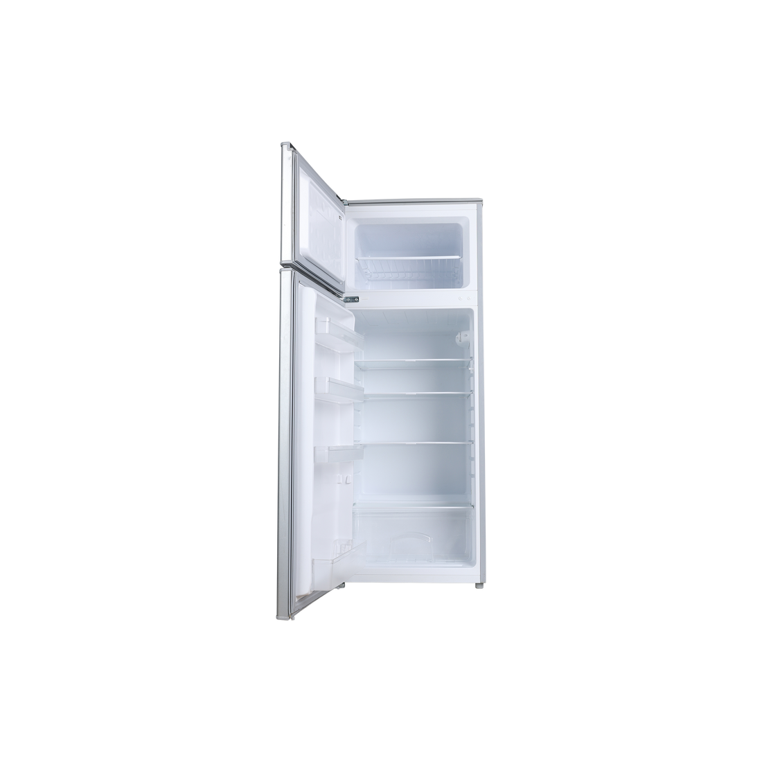Réfrigérateur Avec Congélateur 212 L Reconditionné VALBERG 2D 212 A+ SHOC SILVER : vue de l'intérieur
