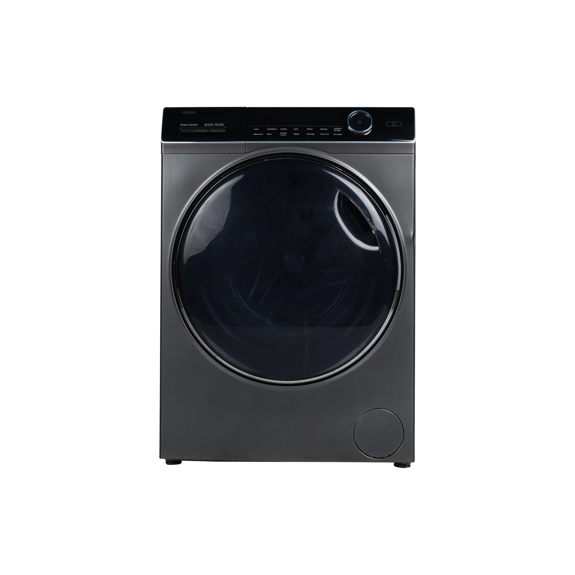 Lave-Linge Sechant 8 kg Reconditionné HAIER HWD80-B14979S : vue de face