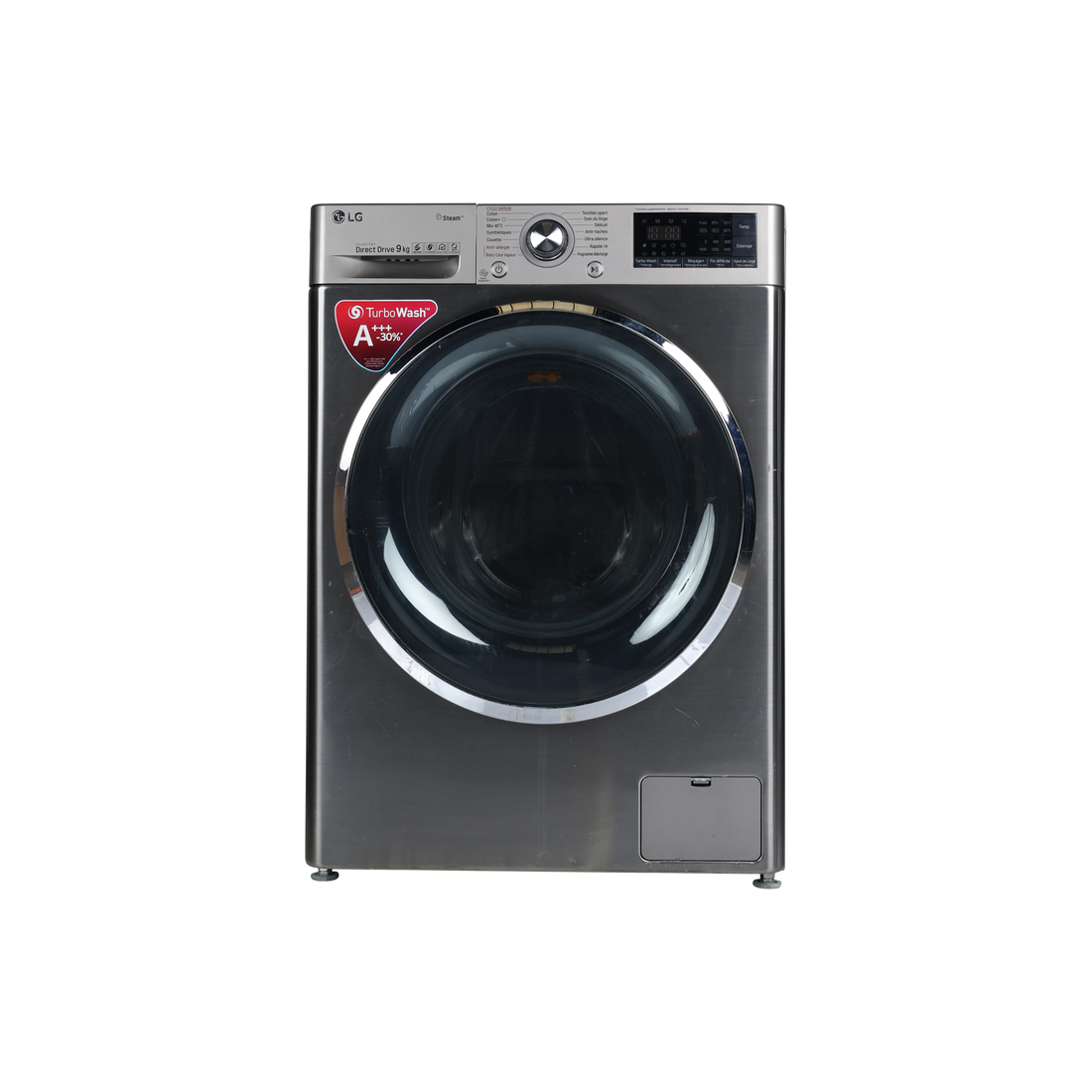 Lave-Linge Hublot 9 kg Reconditionné LG F94J72STST : vue de face