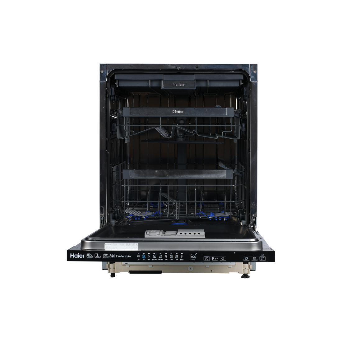 Lave-Vaisselle Encastrable 16 Cvts Reconditionné HAIER XIB6B2D3FB : vue de l'intérieur