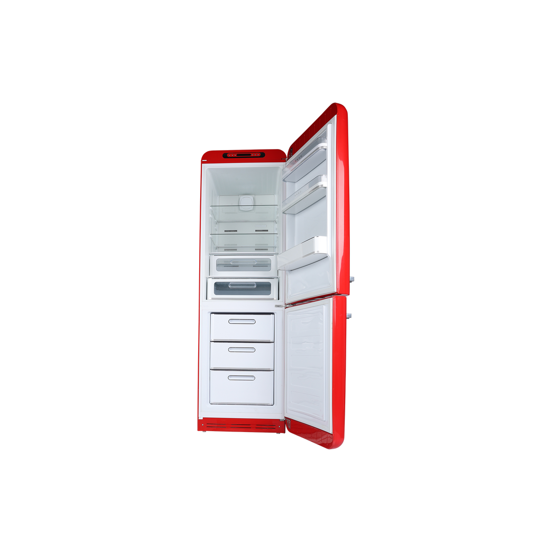 Réfrigérateur Avec Congélateur 331 L Reconditionné SMEG FAB32RRD3 : vue de l'intérieur