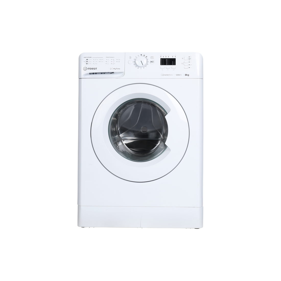 Lave-Linge Hublot  Reconditionné INDESIT MTWA81295WEU : vue de face