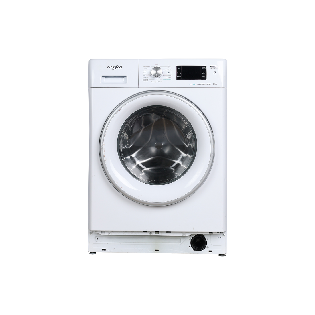 Lave-Linge Hublot 8 kg Reconditionné WHIRLPOOL FFBC8448SVFR : vue de face