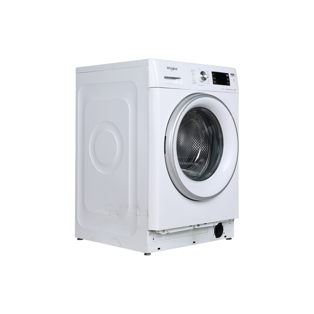 Lave-Linge Hublot 8 kg Reconditionné WHIRLPOOL FFBC8448SVFR : vue du côté gauche