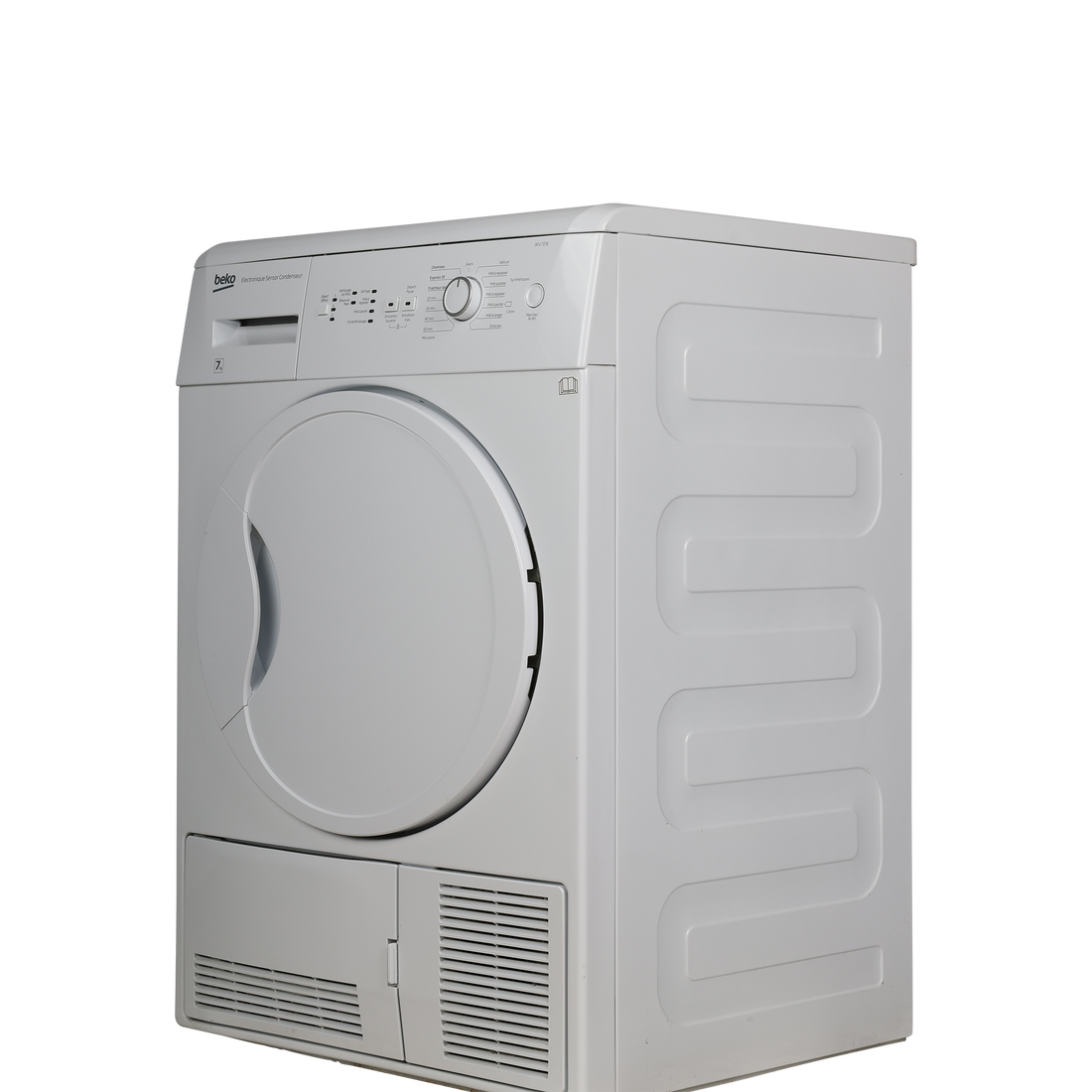Seche-Linge Condensation 7 kg Reconditionné BEKO DCU7231 : vue du côté droit