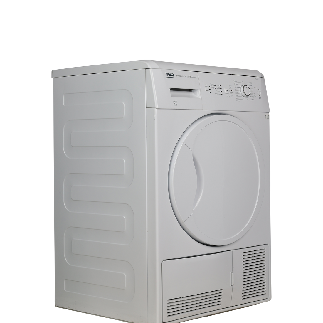 Seche-Linge Condensation 7 kg Reconditionné BEKO DCU7231 : vue du côté gauche