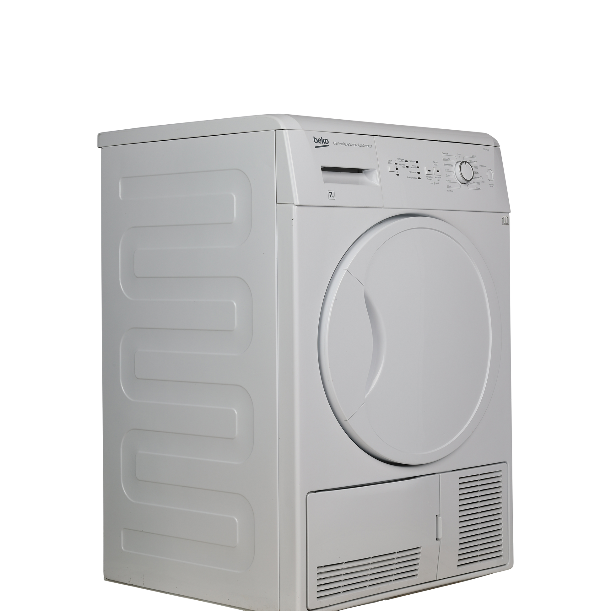 Seche-Linge Condensation 7 kg Reconditionné BEKO DCU7231 : vue du côté gauche