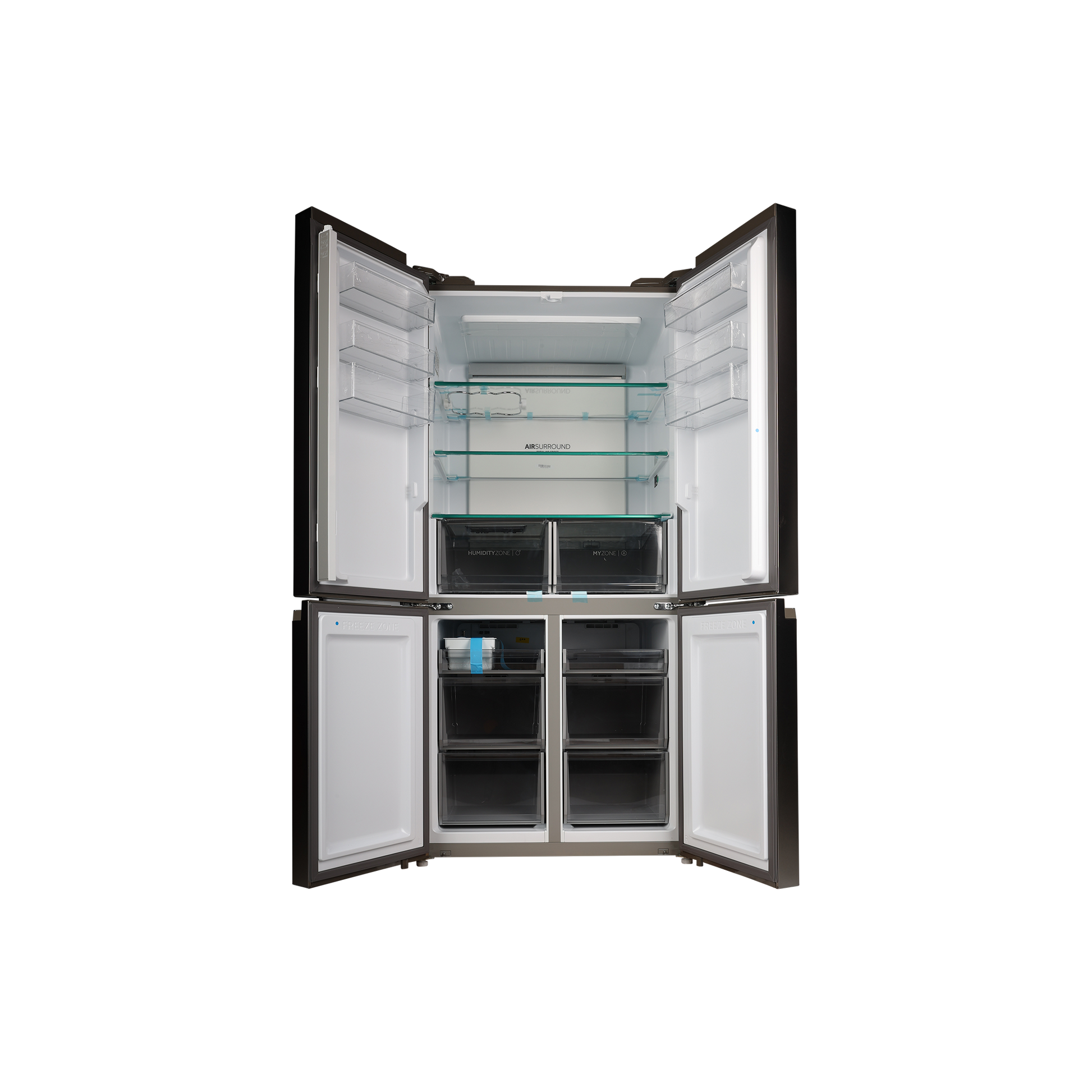 Réfrigérateur Multi-Portes 646 L Reconditionné HAIER HCR79F19ENMM : vue de l'intérieur