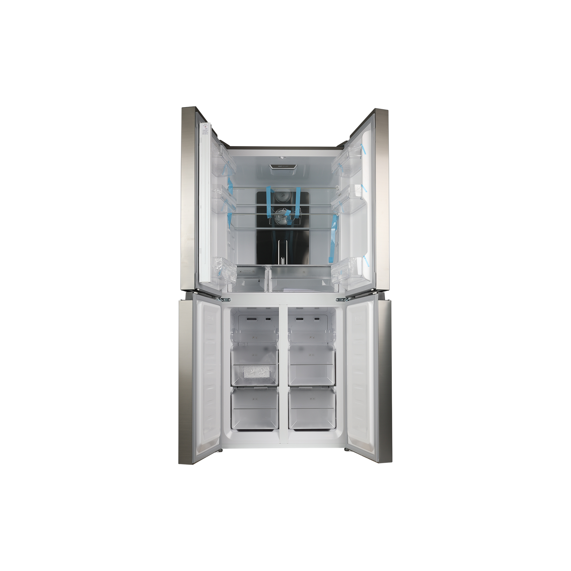 Réfrigérateur Multi-Portes 421 L Reconditionné BRANDT BFM870NX : vue de l'intérieur