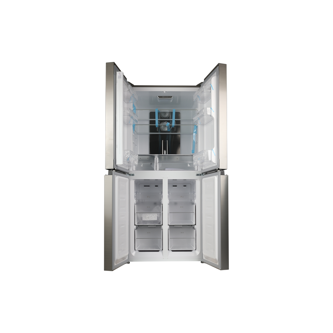 Réfrigérateur Multi-Portes 421 L Reconditionné BRANDT BFM870NX : vue de l'intérieur
