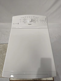 Lave-Linge Top 6.5 kg Reconditionné WHIRLPOOL TDLR65230LFRN : vue du haut ouverture et commandes
