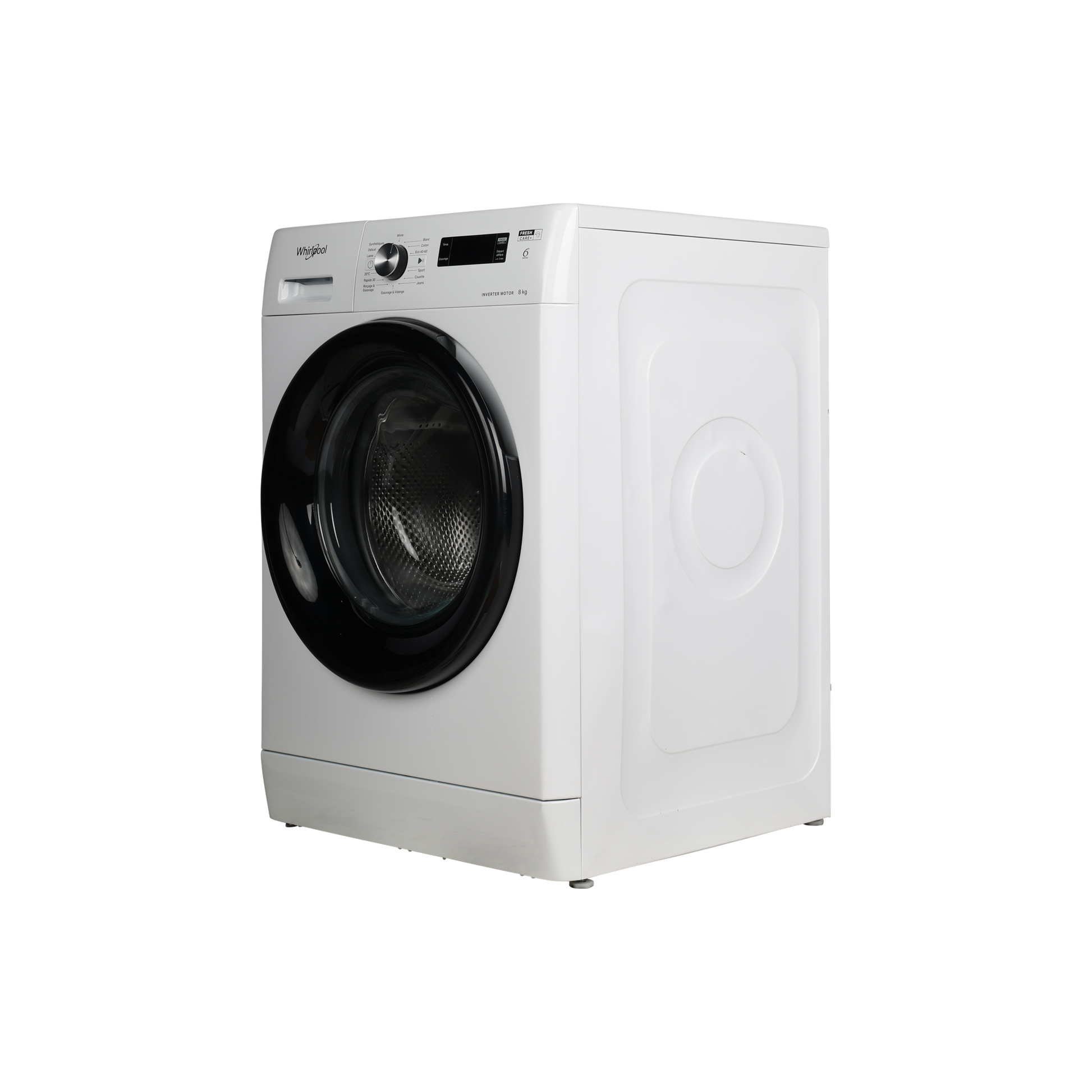 Lave-Linge Hublot 8 kg Reconditionné WHIRLPOOL FFS8258BFR : vue du côté gauche