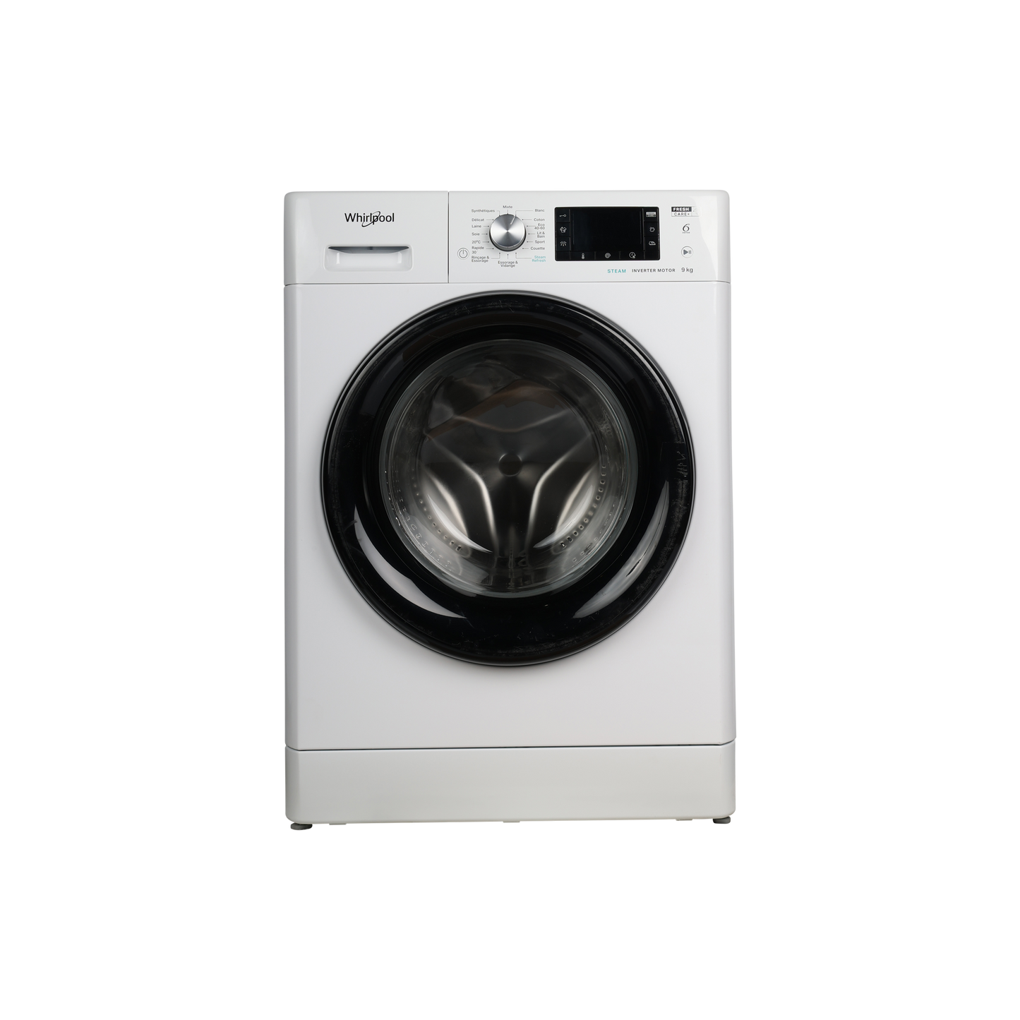 Lave-Linge Hublot 9 kg Reconditionné WHIRLPOOL FFBB9469CVFR : vue de face