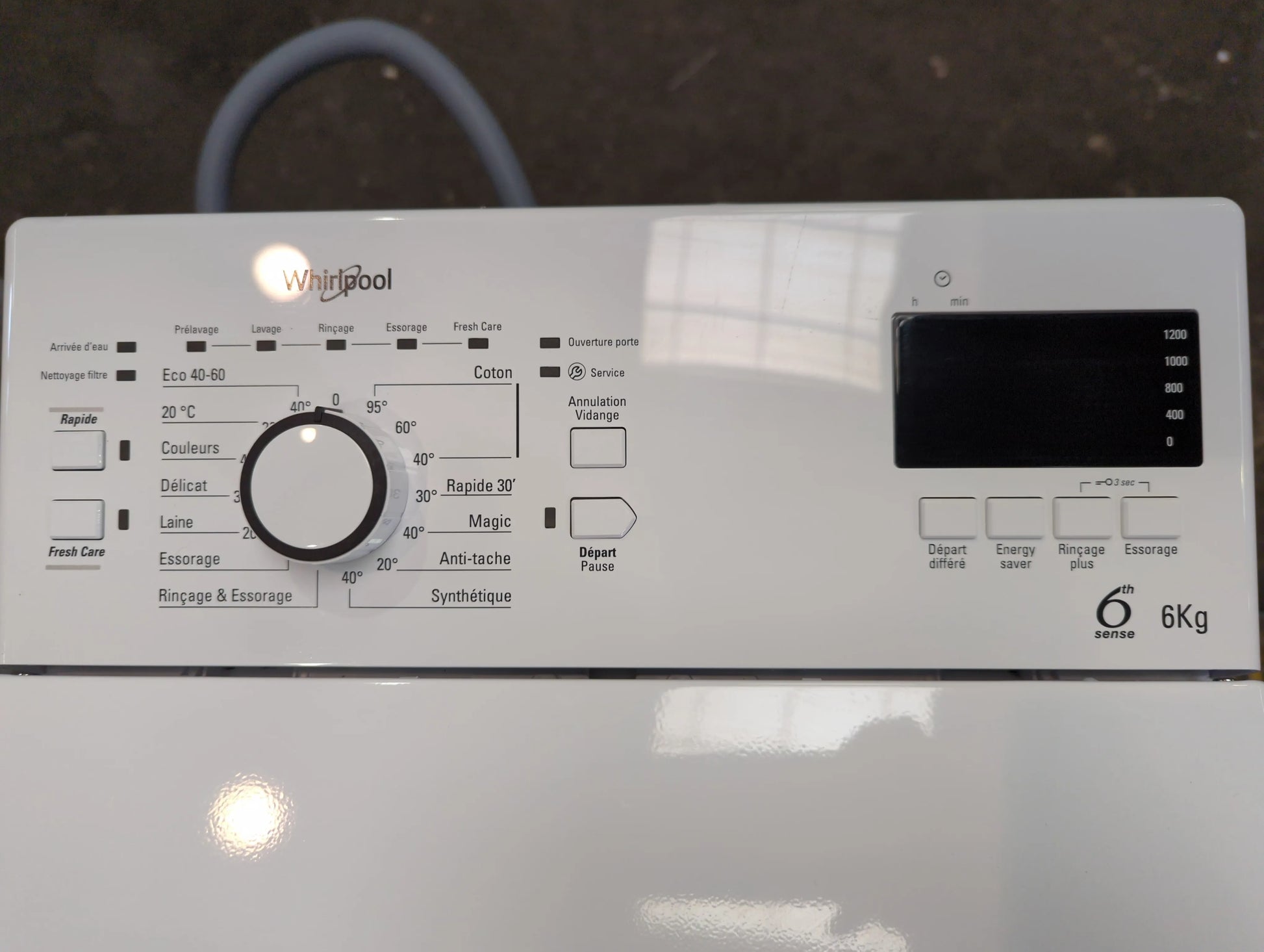 Lave-Linge Top 6 kg Reconditionné WHIRLPOOL TDLR6247FR/N