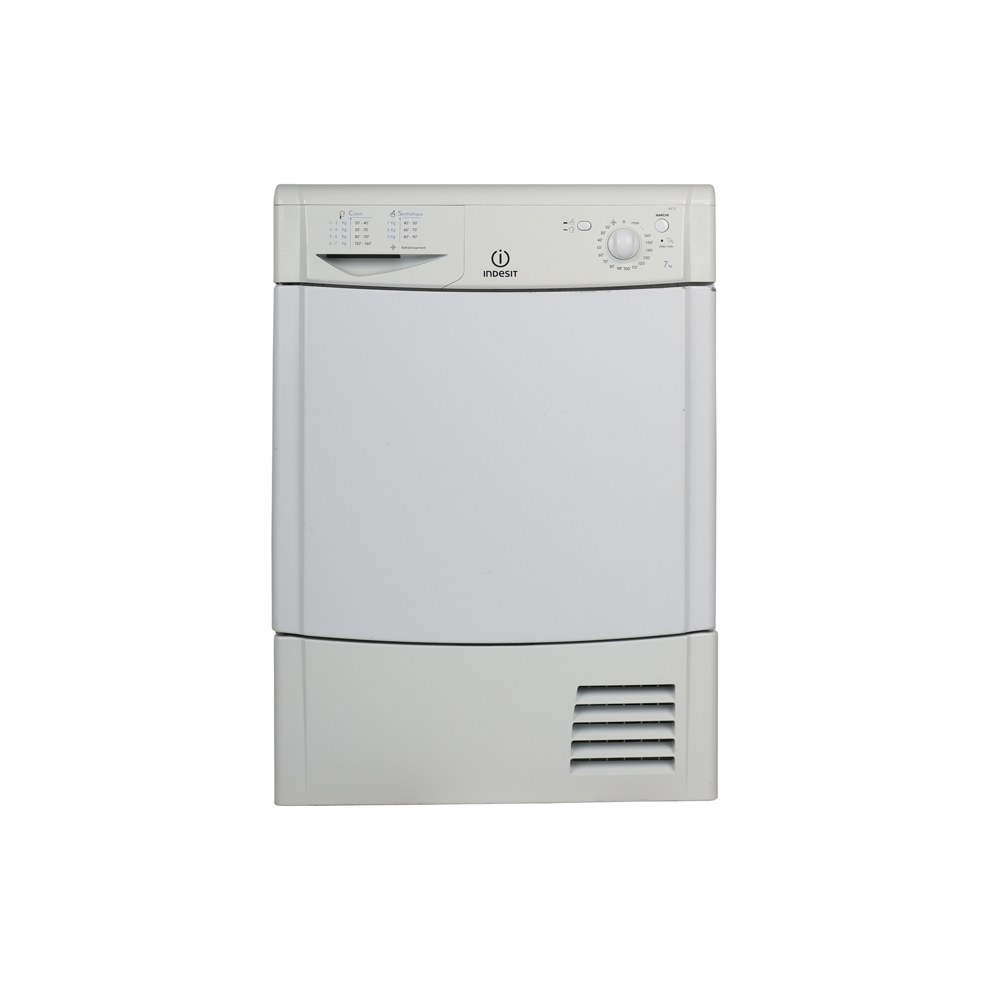 Seche-Linge Condensation 7 kg Reconditionné INDESIT IDC-75-FR : vue de face