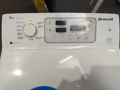 Lave-Linge Sechant 8 kg Reconditionné BRANDT WTD8384SF